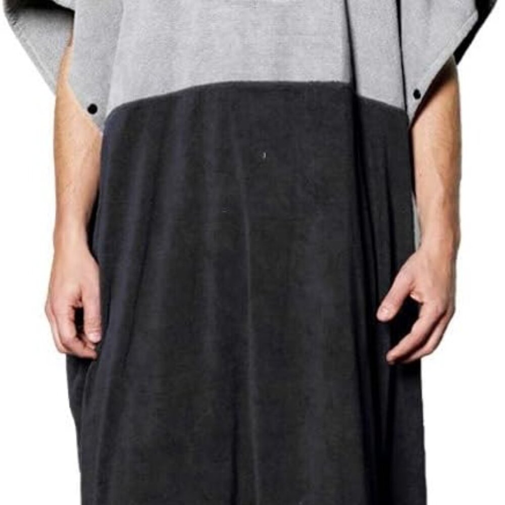 Extra Large Thick Hooded Beach Towel Changing Robe. Surf Poncho Men for Easy Cha